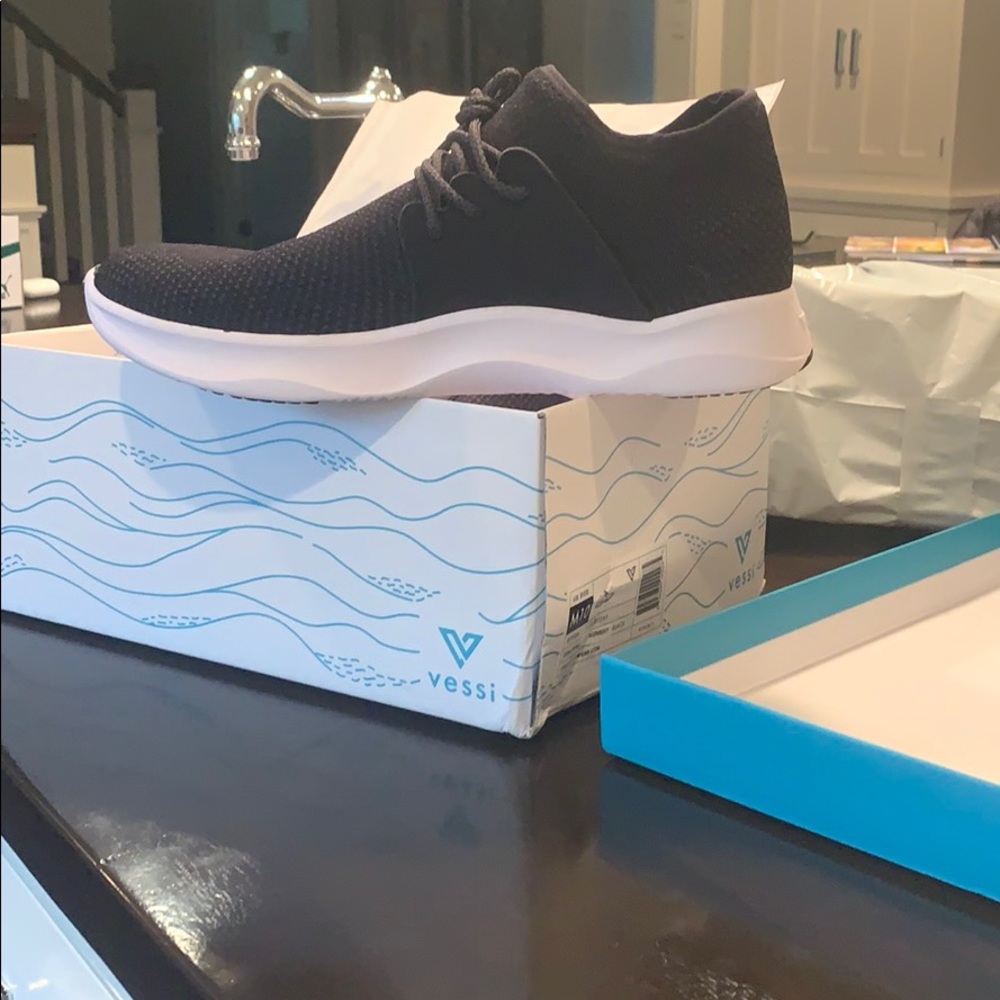 Dark grey vessi sneakers